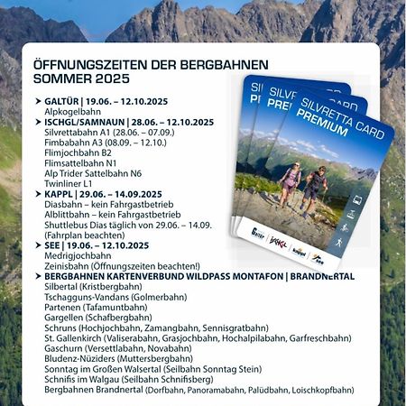 Apart Scharler Mit Silvretta Card See Exterior photo